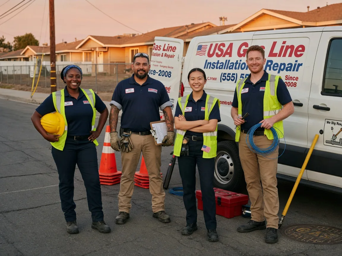 Gas Line Installation company in Kell, IL